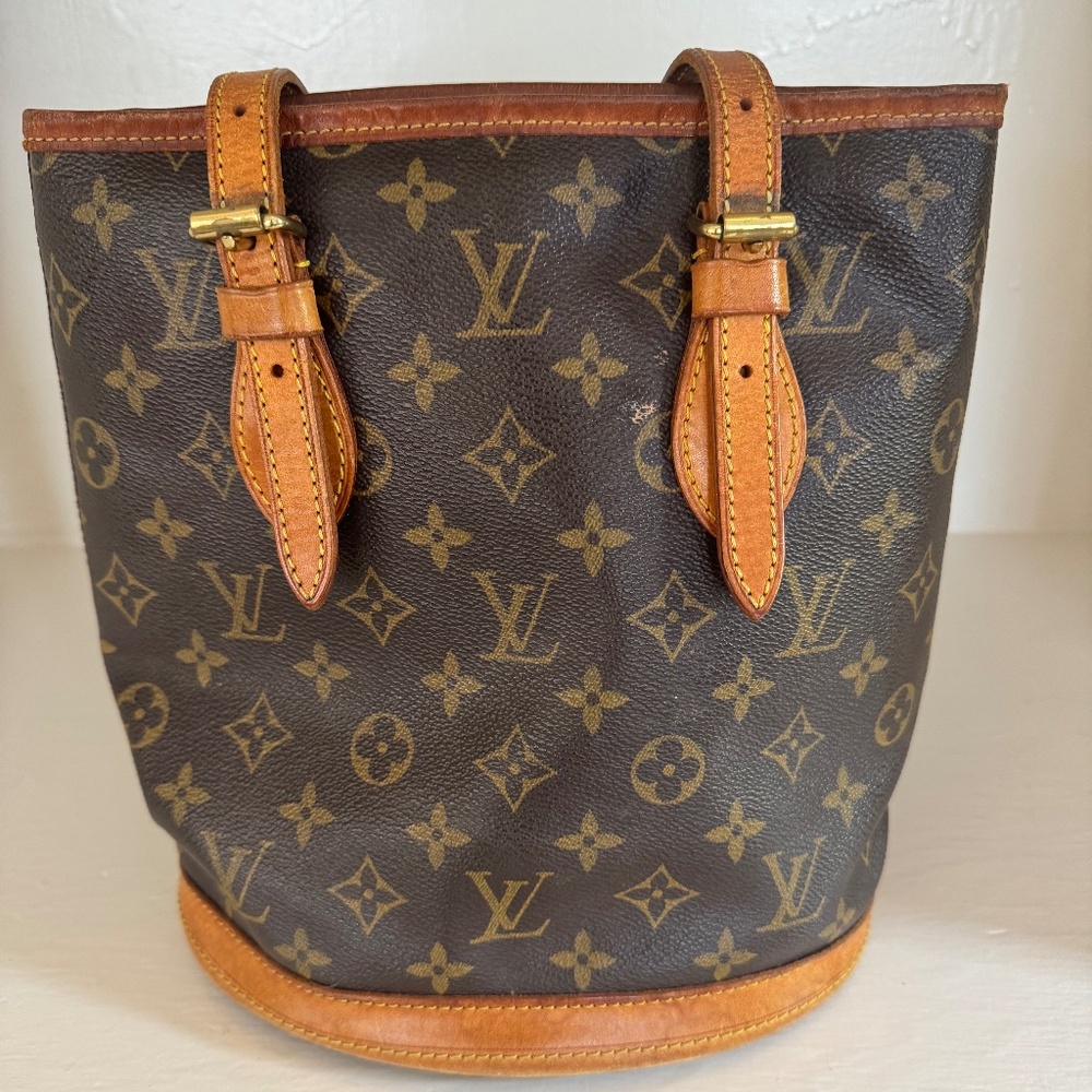 Vintage Louis Vuitton Monogram Petit Bucket 23 Bag